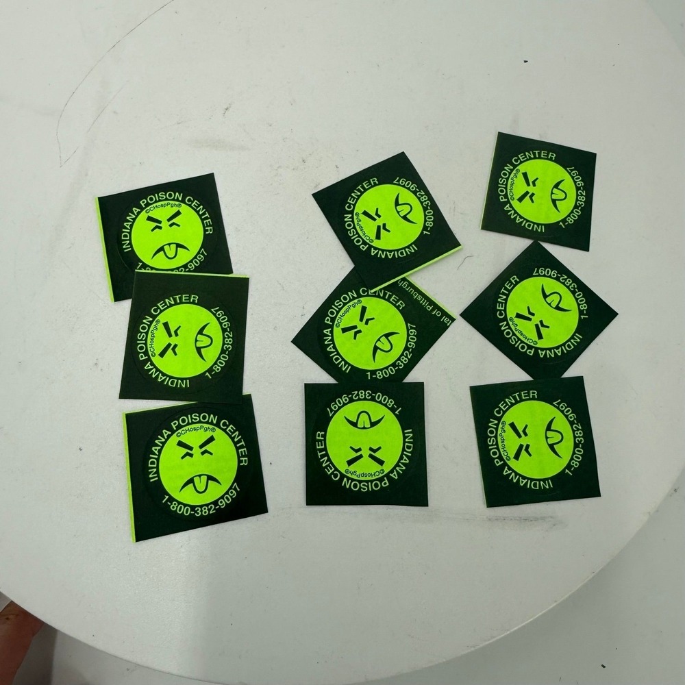 1.1.a.8 sleet of Vintage Mr. Yuck Stickers